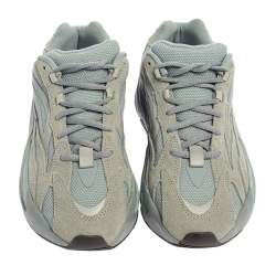 Pre Owned Yeezy x Adidas Hospital Blue Mesh And Suede Boost 700 V2 Sneakers Size 38