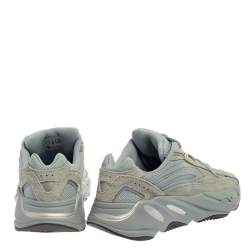 Pre Owned Yeezy x Adidas Hospital Blue Mesh And Suede Boost 700 V2 Sneakers Size 38