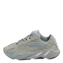 Pre Owned Yeezy x Adidas Hospital Blue Mesh And Suede Boost 700 V2 Sneakers Size 38