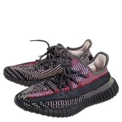 Pre Owned Adidas Yeezy Boost 350 V2 Yecheil Multicolor Knit Fabric (Non-Reflective) Size 39.5