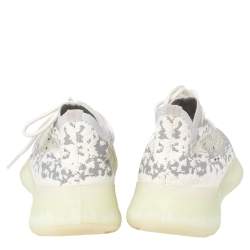 Pre Owned Yeezy x adidas White/Grey Knit Fabric Boost 380 Alien Sneakers Size 38