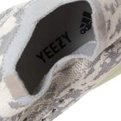 Pre Owned Yeezy x adidas White/Grey Knit Fabric Boost 380 Alien Sneakers Size 38