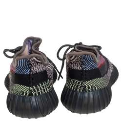 Pre Owned Yeezy x Adidas Multicolor Knit Fabric Boost 350 V2 Yecheil Sneakers Size FR38