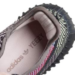 Pre Owned Yeezy x Adidas Multicolor Knit Fabric Boost 350 V2 Yecheil Sneakers Size FR38