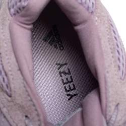 Pre Owned Yeezy x adidas Purple Mesh And Suede 500 Soft Vision Low Top Sneakers Size 38
