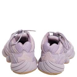 Pre Owned Yeezy x adidas Purple Mesh And Suede 500 Soft Vision Low Top Sneakers Size 38