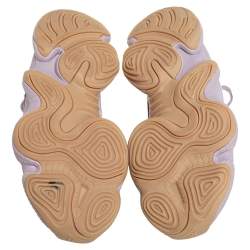 Pre Owned Yeezy x adidas Purple Mesh And Suede 500 Soft Vision Low Top Sneakers Size 38