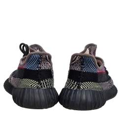 Pre Owned Yeezy x Adidas Multicolor Knit Fabric Boost 350 V2 Yecheil (Non-Reflective) Sneakers Size 41 1/3