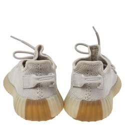 Pre Owned حذاء رياضي ييزي x أديداس بوست 350 ڨي2 سيسامي قماش تريكو رصاصي مقاس 36