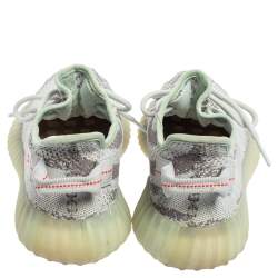 Pre Owned حذاء رياضي ييزي x أديداس بوست 350 V2 2.0 قماش تريكو رصاصي//أزرق مقاس 39.5