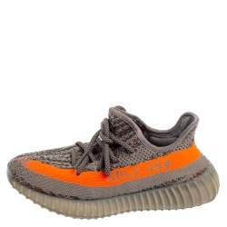 مملوكة مسبقًا حذاء رياضي  اديداس X ييزي بوست 350 V2 بيلوغا قماش تريكو رصاصي/ برتقالي مقاس 37.5  
