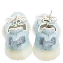 Pre Owned Yeezy x Adidas Blue Mesh Boost 350 V2 Mono Ice Low Top Sneakers Size 37.5