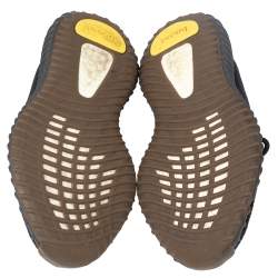 Pre Owned Yeezy x adidas Black Knit Fabric Boost 350 V2 Low Top Sneakers Size 40