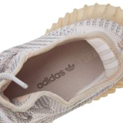 Pre Owned Yeezy x Adidas Pink Knit Fabric Boost 350 V2 Synth Sneakers Size 38