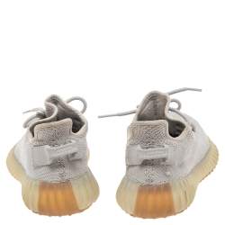 Pre Owned حذاء رياضي ييزي x أديداس بوست 350 ڨي2 سيسامي قماش تريكو رصاصي مقاس 38