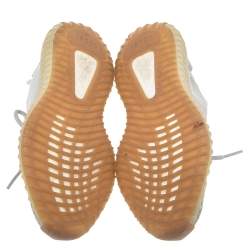 Pre Owned حذاء رياضي ييزي x أديداس بوست 350 ڨي2 سيسامي قماش تريكو رصاصي مقاس 38