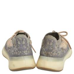 Pre Owned Yeezy x adidas Grey Knit Fabric Boost 380 Mist Reflective Low Top Sneakers Size 38 1/3