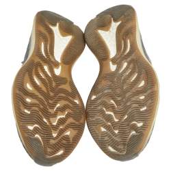 Pre Owned Yeezy x adidas Grey Knit Fabric Boost 380 Mist Reflective Low Top Sneakers Size 38 1/3