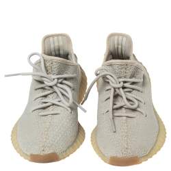 Pre Owned حذاء رياضي ييزي x أديداس بوست  350 V2 قماش تريكو بيج مقاس 38 2/3 