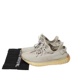 Pre Owned حذاء رياضي ييزي x أديداس بوست  350 V2 قماش تريكو بيج مقاس 38 2/3 