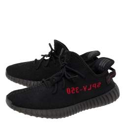 Pre Owned حذاء رياضي أديداس X ييزي بوست 350 V2 قماش تريكو أسود مقاس 45 1/3