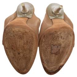 Season 6 Beige Mesh Open-Toe Mules Size 40.5