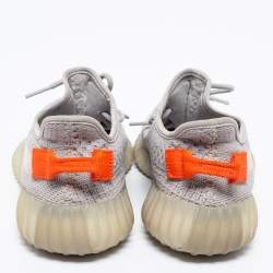 Pre Owned حذاء رياضي ييزي x أديداس بوست 350 ڨي2 تايل لايت قماش تريكو رصاصي مقاس 39.5