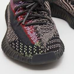 Pre Owned حذاء رياضي ييزي x أديداس بوست 350 ڨي2 يشيل تريكو قطن متعدد الألوان مقاس 38