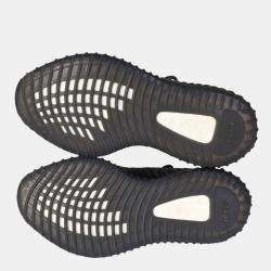 Yeezy x Adidas Black Knit Fabric Boost 350 V2 Black Non-Reflective Sneakers Size 40