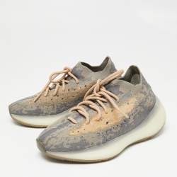 Pre Owned Yeezy x Adidas Multicolor Fabric And Mesh Yeezy Boost 380 Mist Reflective Sneakers Size 39.5 