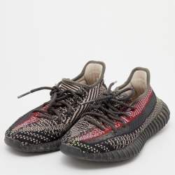 Pre Owned حذاء رياضي ييزي x أديداس بوست 350 ڨي2 يشيل قماش تريكو متعدد الألوان (غير عاكس) مقاس 36 2/3