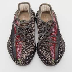 Pre Owned حذاء رياضي ييزي x أديداس بوست 350 ڨي2 يشيل قماش تريكو متعدد الألوان (غير عاكس) مقاس 36 2/3