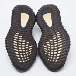 Pre Owned حذاء رياضي ييزي x أدي داس بوست 350 ڨي2 قماش تريكو أحمر/أسود بعنق منخفض مقاس 40 