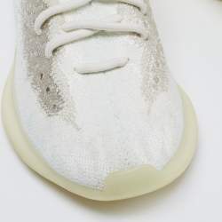 Pre Owned Yeezy x Adidas White Knit Fabric Boost 380 Calcite Glow Sneakers Size 40 2/3