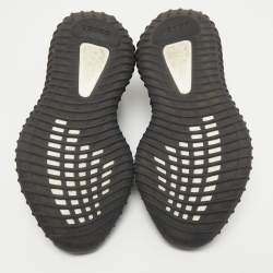 مملوكة مسبقًا Yeezy x Adidas Black Knit Fabric Boost 350 V2 Black Non-Reflective Sneakers Size 38