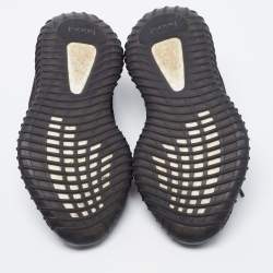 Pre Owned Yeezy x Adidas Black Knit Fabric Boost 350 V2 Sneakers Size 37 1/3