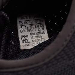 Pre Owned Yeezy x Adidas Black Knit Fabric Boost 350 V2 Sneakers Size 37 1/3