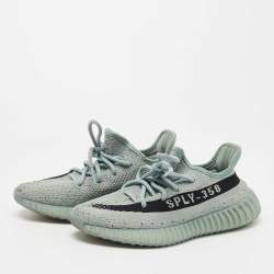 Yeezy x Adidas Light Green Knit Fabric Boost 350 V2 Jade Ash Sneakers Size 38