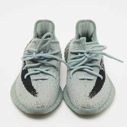 Yeezy x Adidas Light Green Knit Fabric Boost 350 V2 Jade Ash Sneakers Size 38