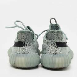 Yeezy x Adidas Light Green Knit Fabric Boost 350 V2 Jade Ash Sneakers Size 38