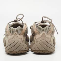 Pre Owned Yeezy x Adidas Grey Suede Yeezy 500 Sneakers Size 38 2/3