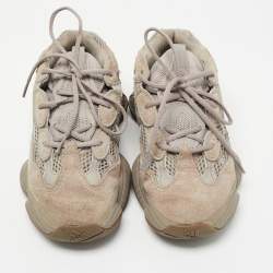 Pre Owned Yeezy x Adidas Grey Suede Yeezy 500 Sneakers Size 38 2/3