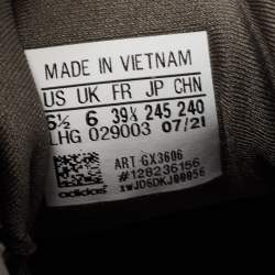 Pre Owned Yeezy x Adidas Brown/Grey Leather and Suede Yeezy 500 Clay Sneakers Size 39 1/3