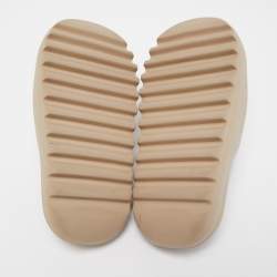 Pre Owned Yeezy x Adidas Beige Rubber 'Pure' Slide Sandals Size 37.5