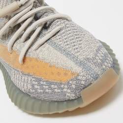 Yeezy x Adidas Grey Knit Fabric Boost 350 V2 Israfil Sneakers Size 39 1/3