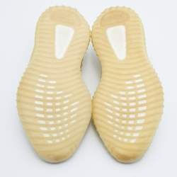 Pre Owned Yeezy x Adidas Yellow Cotton Knit Boost 350 V2 Marsh Sneakers Size 41 1/3