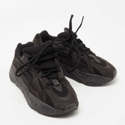 Pre Owned Yeezy x Adidas Black Suede and Mesh Boost 700 V2 Vanta Sneakers Size 38 2/3