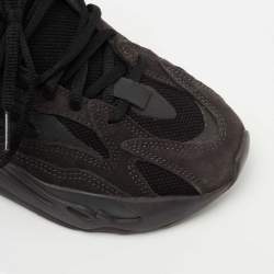 Pre Owned Yeezy x Adidas Black Suede and Mesh Boost 700 V2 Vanta Sneakers Size 38 2/3