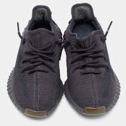 Yeezy x Adidas Black Knit Fabric Boost 350 V2 Cinder Sneakers Size 38 2/3
