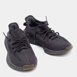 Yeezy x Adidas Black Knit Fabric Boost 350 V2 Cinder Sneakers Size 38 2/3